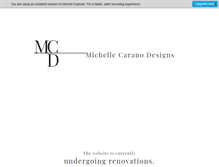 Tablet Screenshot of michellecarano.com